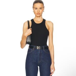 Bundle Agolde Rayne Black Tan Ribbed Cotton Lyocell Blend Tanks Women's Size S
